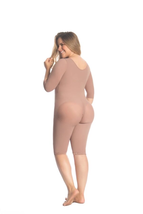 Body Shaper-Knee Length with Bra and Sleeves Plus Size - Image 2